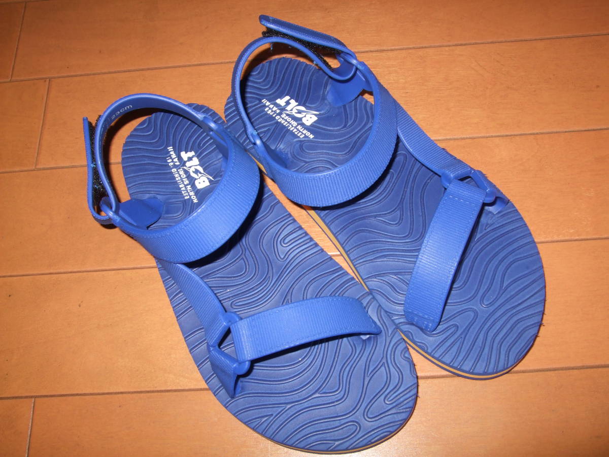 未使用品即決☆ライトニングボルト スポーツサンダル☆ブルー 23㎝拍卖