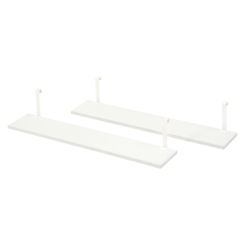 ウォールラック棚板 2枚組 KTR-3142-T80WH ホワイト/ホワイト拍卖