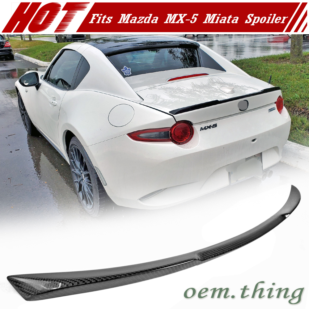 2016-2024 マツダ ロードスターRF MX-5 ND系 4代目 本物のカーボン V TYPE リアトランクスポイラー エアロ拍卖