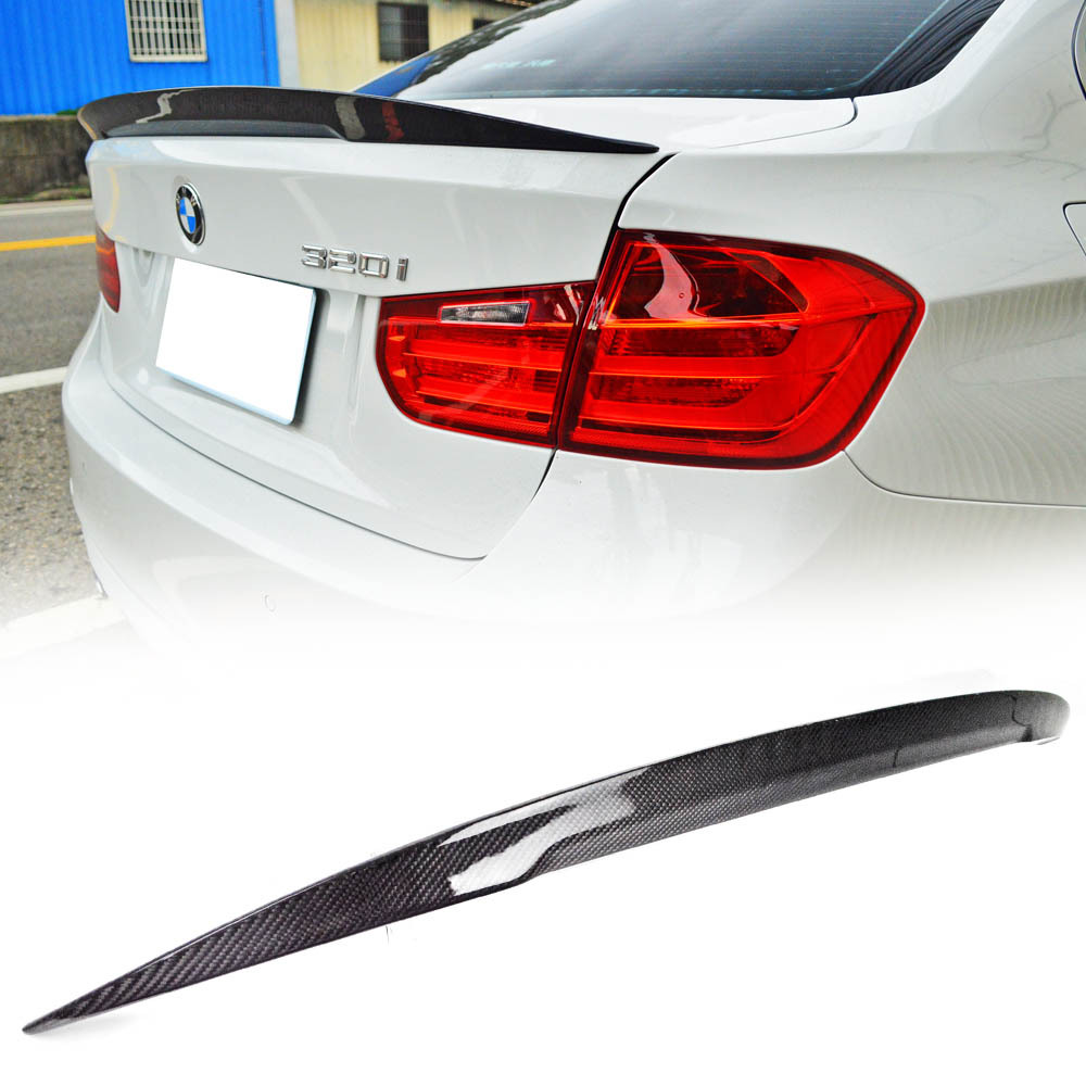 2012-2018 BMW 3シリーズ F30 F80/M3 セダン 本物のカーボン P2 TYPE リアトランクスポイラー エアロ ウイング スポイラー拍卖