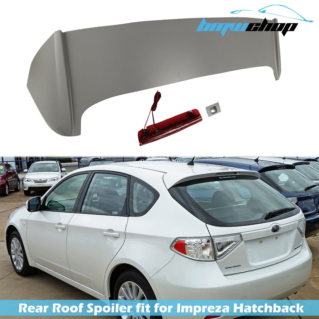 *在庫有即発送* 2008-2014 インプレッサ WRX STI (GR) 5ドア エアロ 未塗装の素地 リアスポイラー ルーフエンドスポイラー ABSの材質拍卖