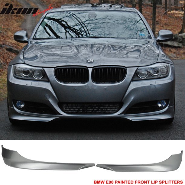塗装込み 2009-2011 LCI後期 BMW 3シリーズ E90 E91 ノーマルバンパー フロントリップ スプリッタースポイラー ABSの材質 各純正色対応拍卖