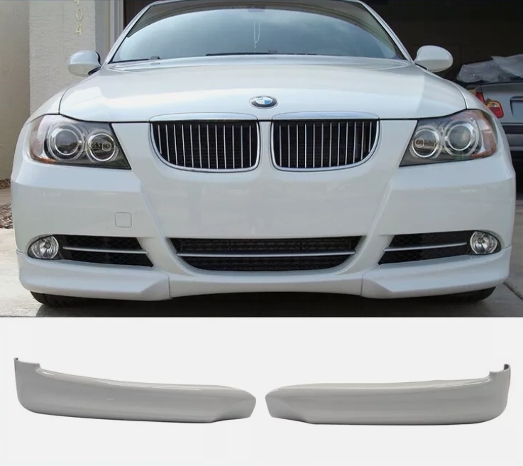 *在庫有即発送* 2005-2008 BMW 3シリーズ E90 E91 前期 ノーマルバンパー #300塗装済 (アルピンホワイト) フロントバンパー スプリッター拍卖