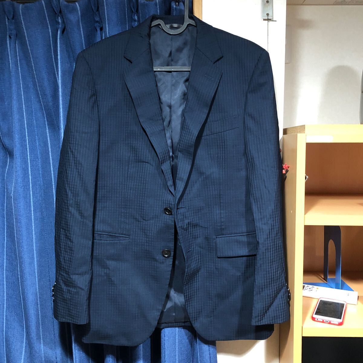 DUFER スーツ 上下 ネイビー ダファー拍卖