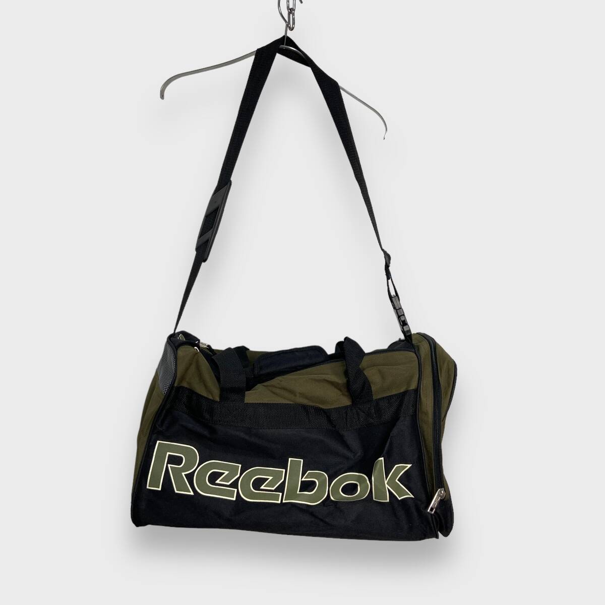 ☆送料無料☆美品☆90s☆Reebokリーボック☆ボストンバッグ☆ショルダー☆ダッフルバッグ☆黒カーキ☆F24M拍卖