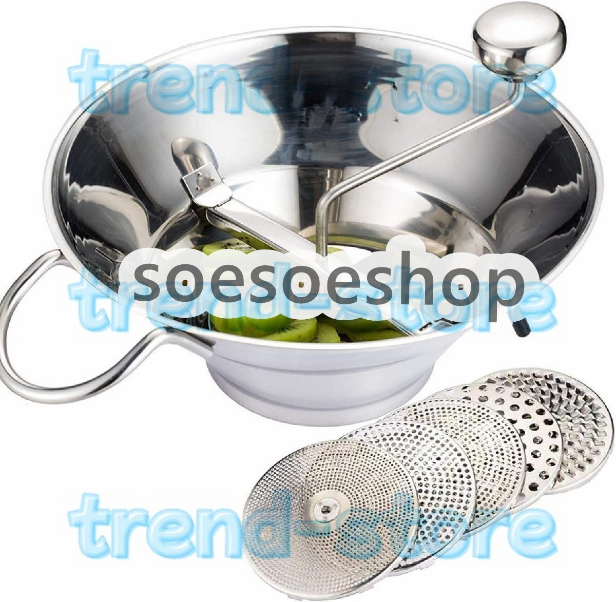 ミンサー 離乳食 うらごし器 裏ごし器 手動 フードプロセッサー 小型 ジャム作り ステンレス 果物/野菜 みじん切り ミキサー 業務用 家庭用拍卖