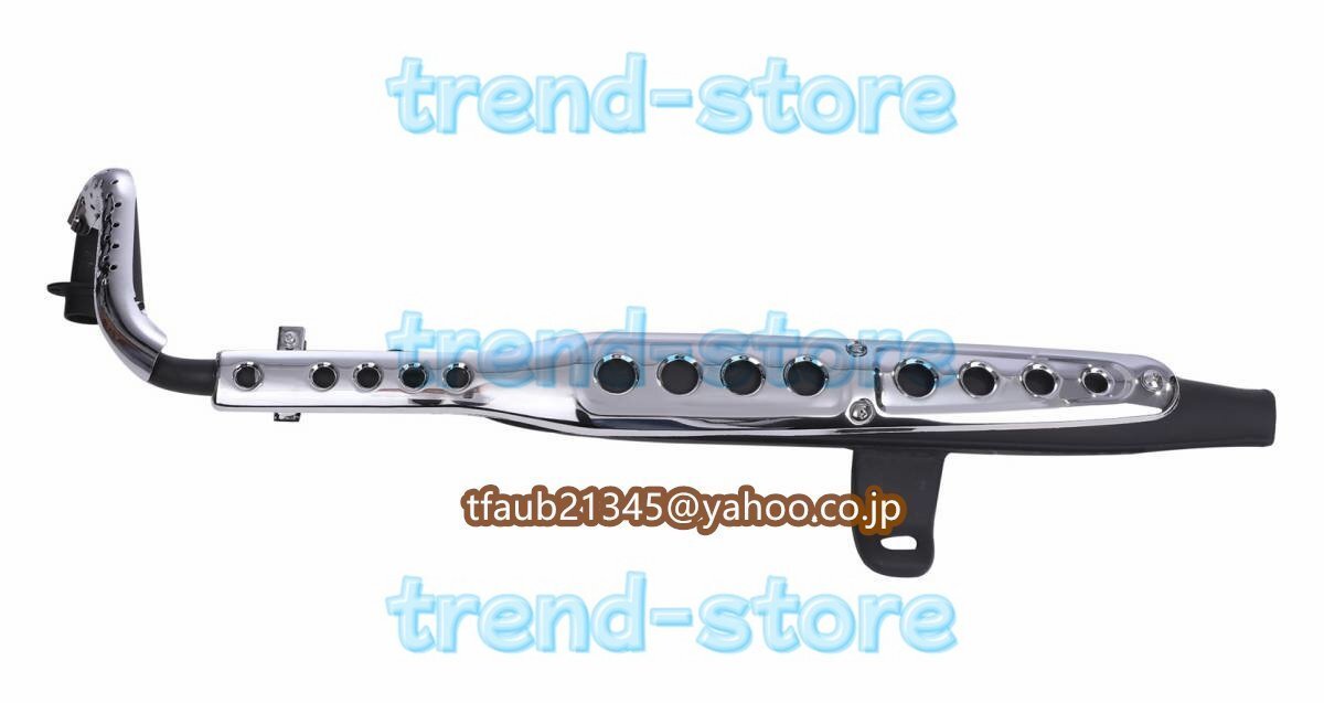 ホンダ 用 アップマフラー スクランブラー マフラー スチール メッキ×黒 スーパーカブ C50 C70 C90 リトルカブ カスタムパーツ 社外品拍卖