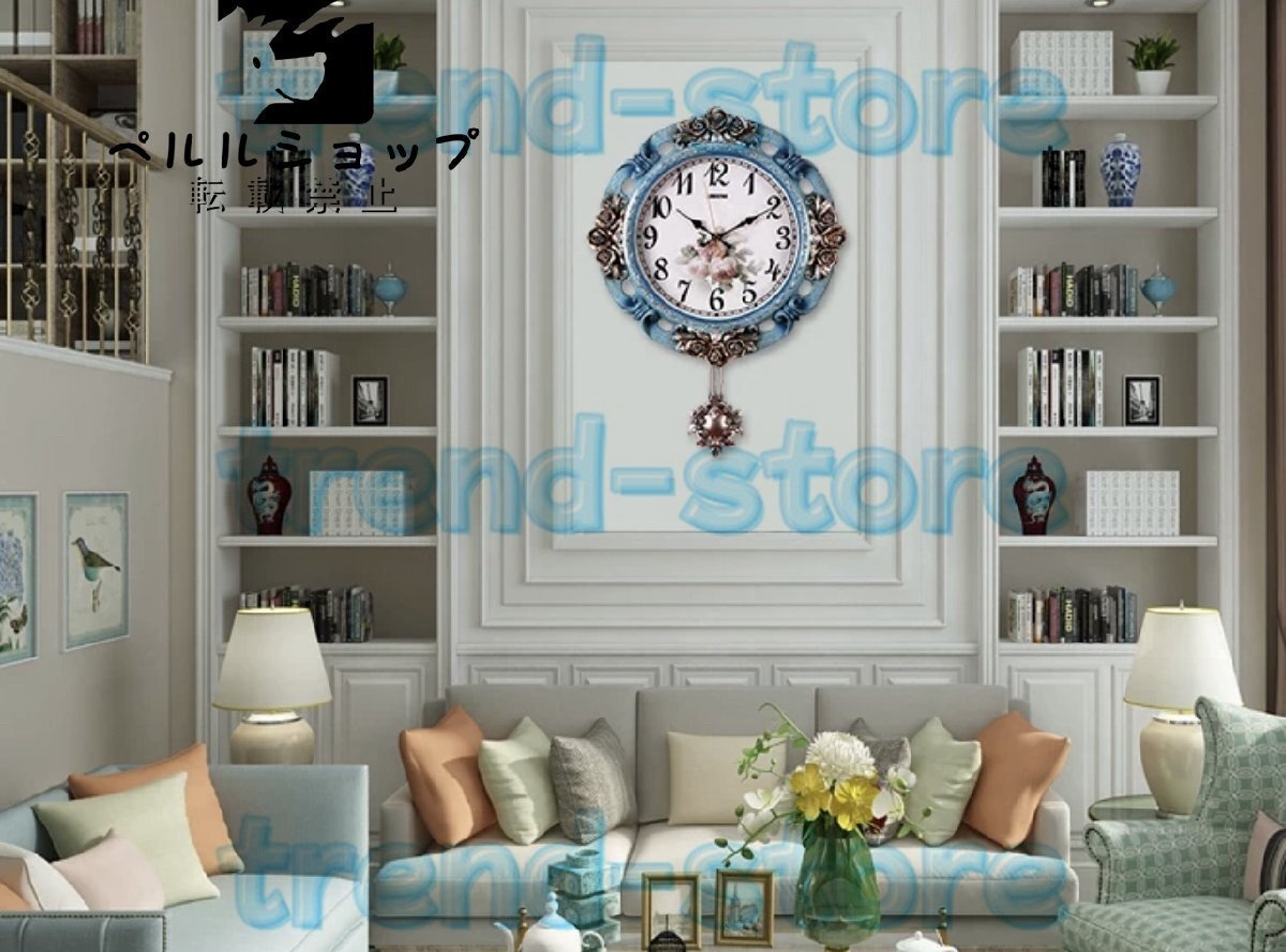 ヨーロッパ 復古 柱時計 応接間 豪華 時計 家庭用 静音時計 おしゃれ 創意 復古 壁掛け時計拍卖