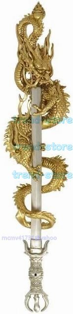 倶利伽羅龍王 倶利伽羅剣 密教法具 寺院仏具 倶利伽羅不動 不動尊 高さ約13.7cm拍卖