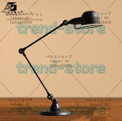 ビンテージ調インダストリアル電気スタンドブラック☆デスクランプ工業系フロアライト拍卖