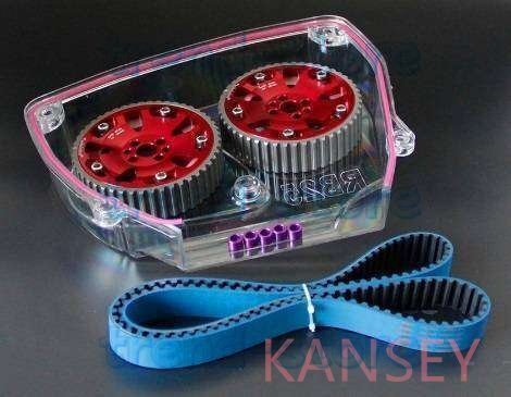 日産 スカイライン r32 r33 gts rb25det カムプーリー+タイミングベルト+クリアカバー カラー選べる拍卖