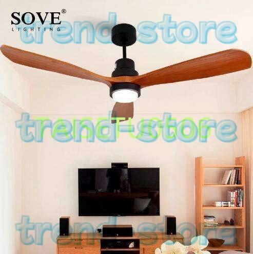 ソーブ木製 シーリングファンライト ベッドルーム 220ボルト 天井ファン ウッドシーリング ファンライト リモコン拍卖