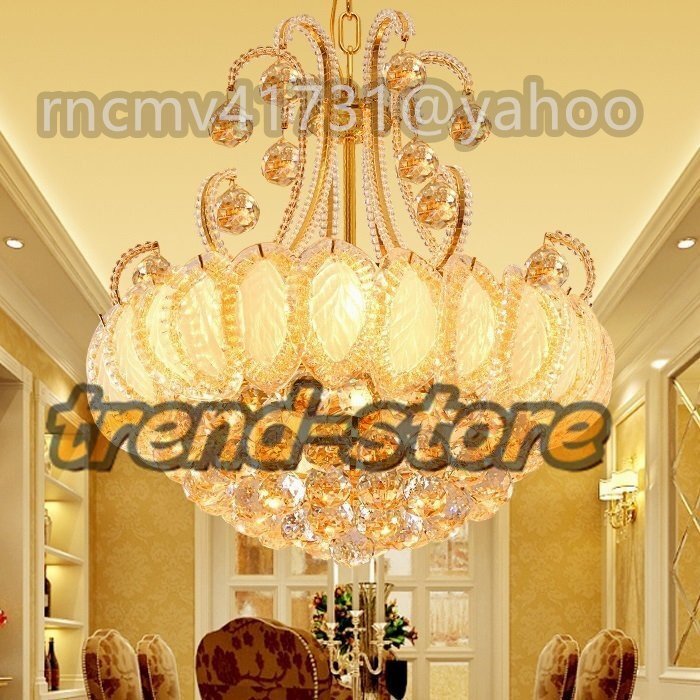 天井照明★軽い贅沢な高級感★おしゃれファッション クリスタル シャンデリア 天井照明器具 インテリア 照明拍卖