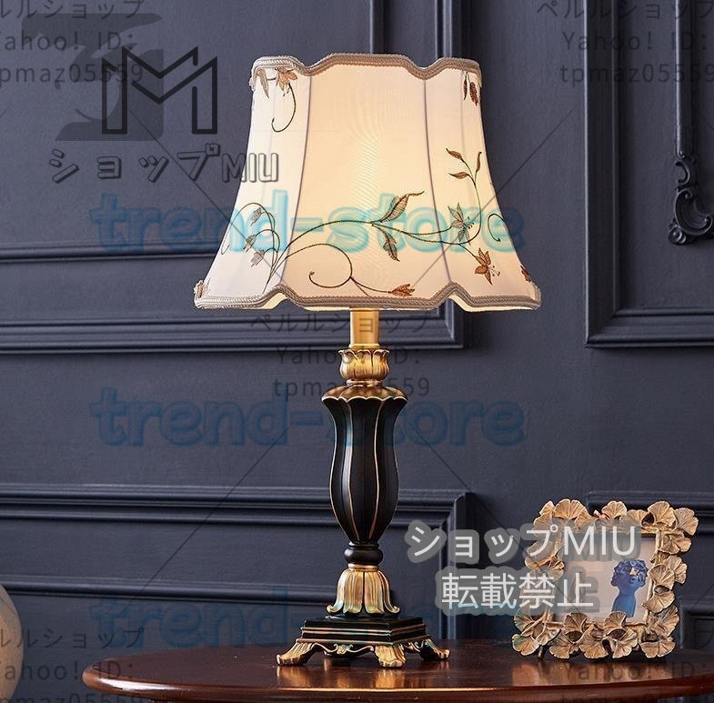 ★北欧風★デスクライト ベッドサイド電気スタンド 布 レトロランプ 卓上デスクテーブル 照明 寝室 テーブルスタンド拍卖