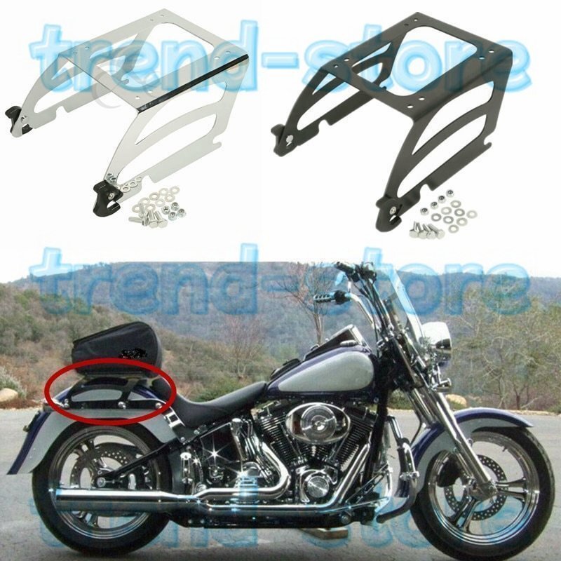 ソフテイル ツアーパックラック 2006年~ FLST FLSTF FLSTC FLSTN FLSTSC ハーレー ファットボーイ 荷台 ラック(色:クロム)拍卖