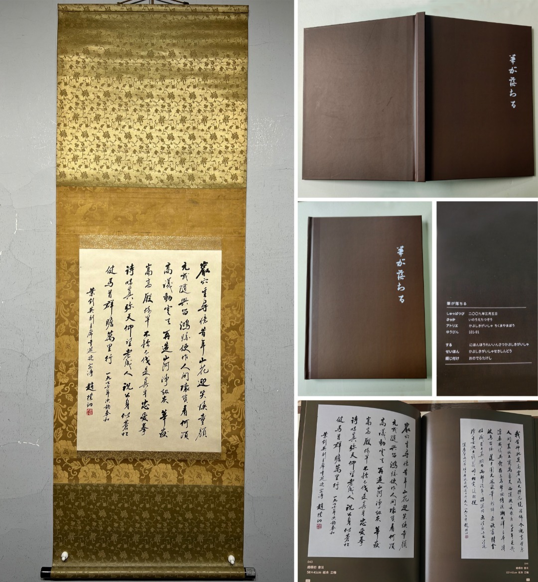 中国書画 掛け軸 中国・近現代 趙朴初書「書道」 紙本立軸 書道巻物 真筆逸品 肉筆保証 唐物古画 LOT-6035拍卖