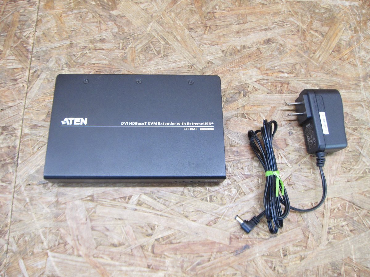 ◎【通電のみ確認】ATEN CE610AR USB DVI KVMエクステンダー 延長器 現状品◎Z-1631拍卖