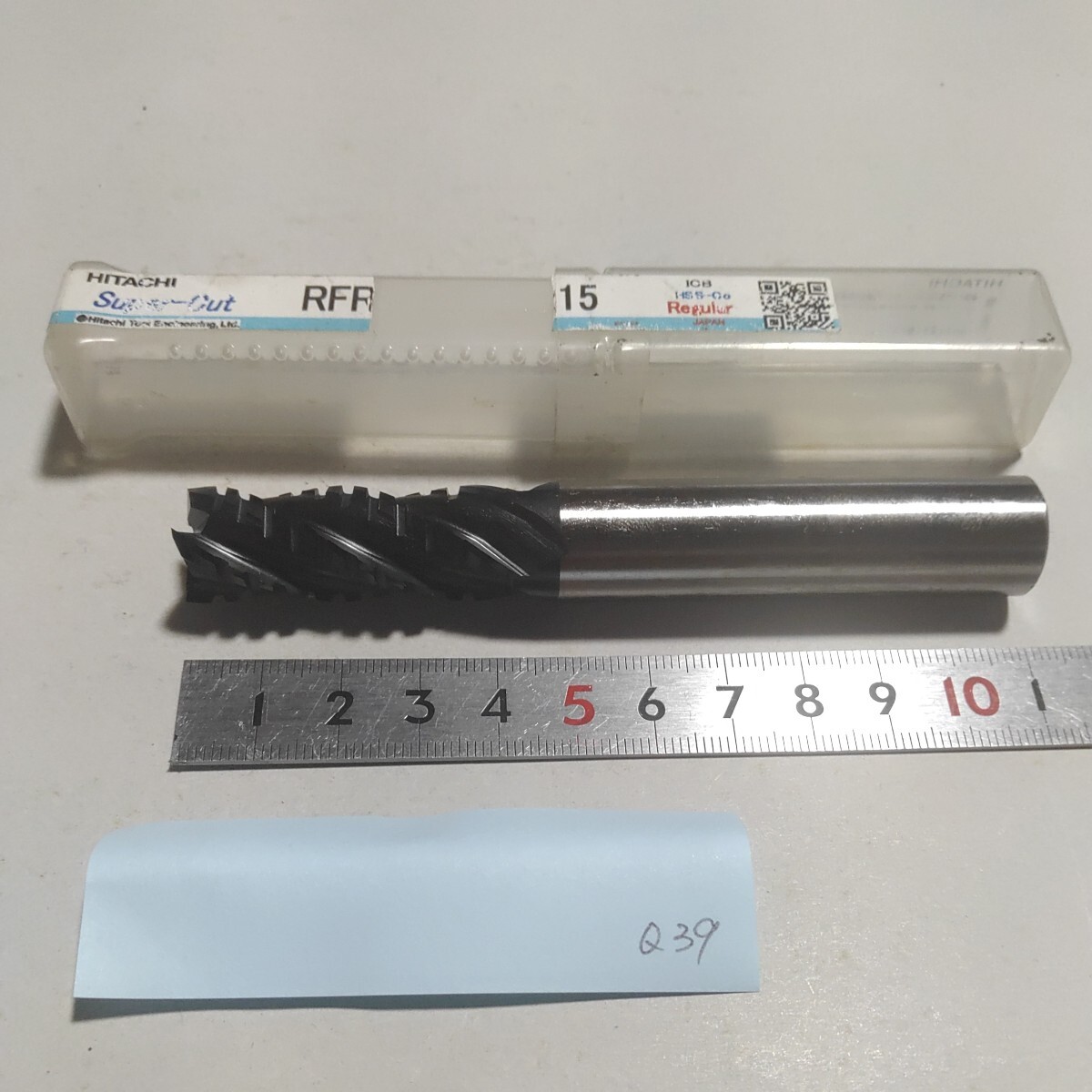 Q39 HITACHI 4枚刃 ハイス エンドミル コーティングエンドミル ラフィング 荒取り 15 鉄工 旋盤 フライス盤 消耗品拍卖
