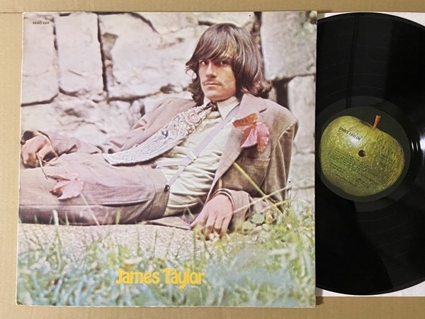 試聴 SKAO 3352 Green Apple USA盤 Peter Asher Pro. George Harrison Paul McCartney 参加 James Taylor LP Carolina in My Mind Beatles拍卖
