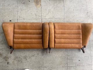 ■激レア!! 希少 茶革 PORSCHE  ポルシェ純正リアシート背もたれ  1台分拍卖