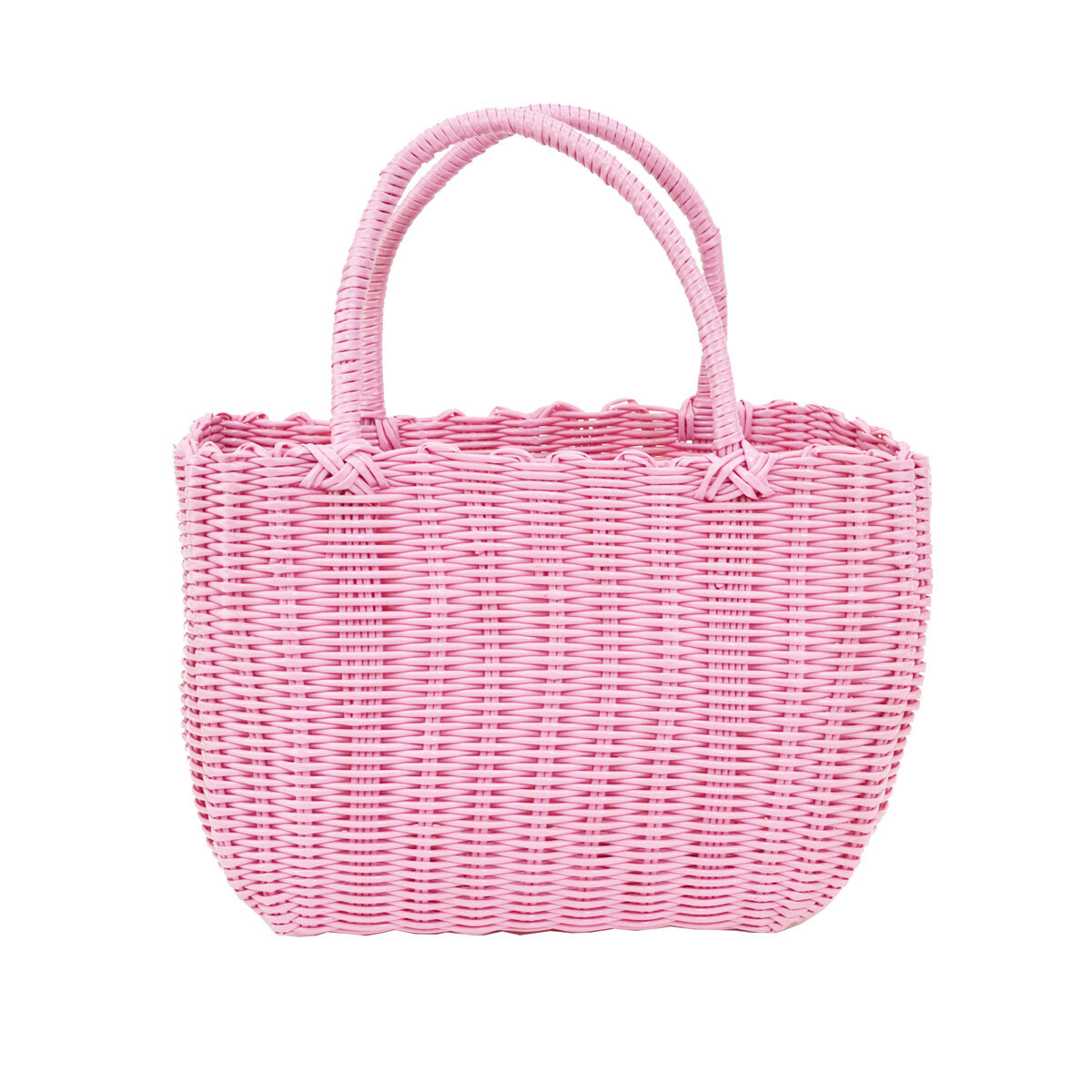 PPバッグ ミドル ローズクォーツ ビニール かごバッグ拍卖