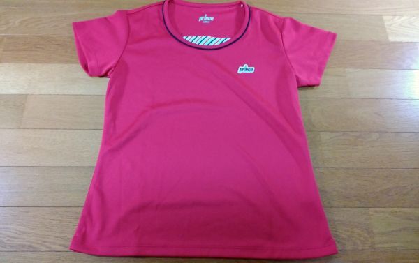 prince プリンス レディース プラシャツ SIZE:M 赤 送料215円~拍卖
