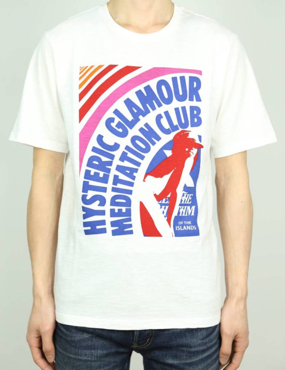 即決 未使用 ヒステリックグラマー HYSTERIC GLAMOUR RAINBOW ガールプリント Tシャツ拍卖