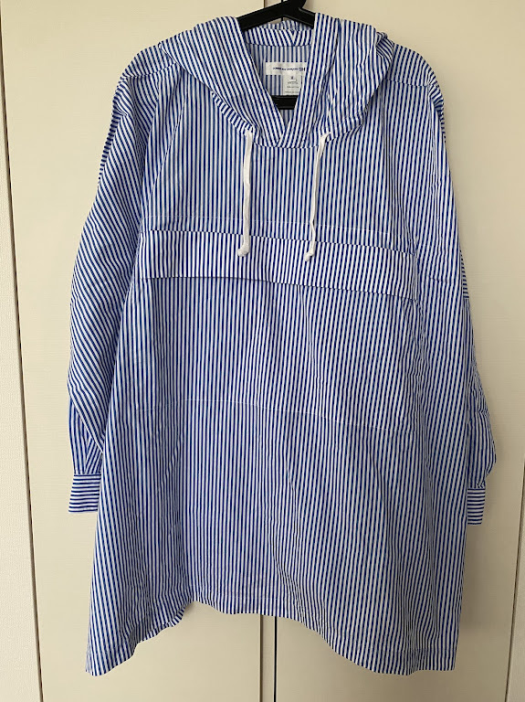コムデギャルソンシャツ ストライプシャツ パーカー Mサイズ拍卖