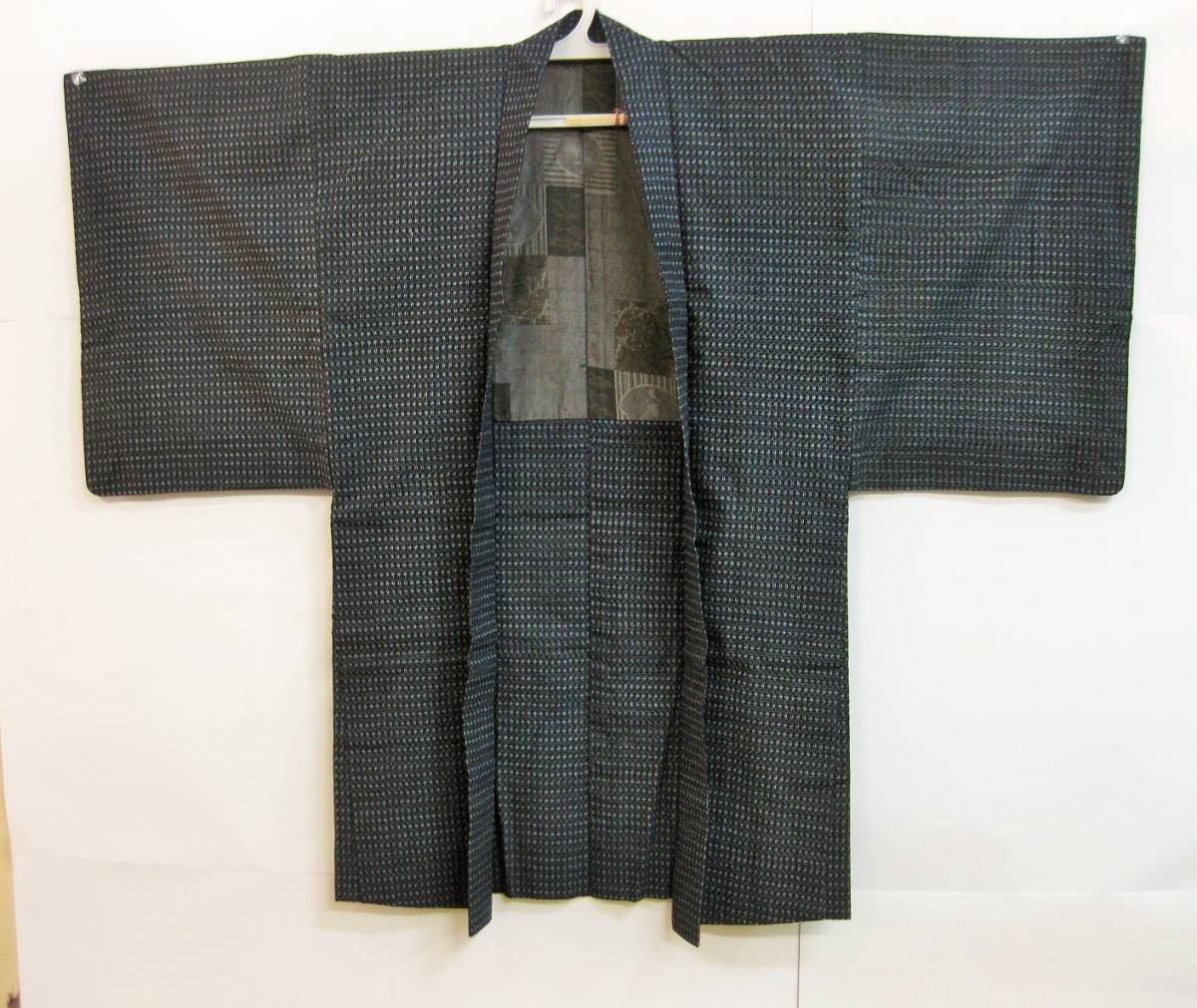 (か) 昭和レトロ 男性 着物 ? 羽織 綿? 和装 和服 当時物 日本拍卖