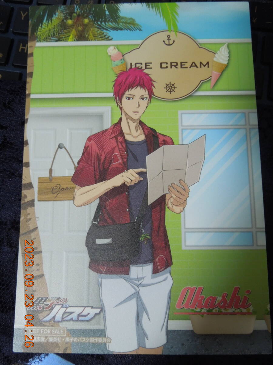 黒子のバスケ 防水加工 ポストカード / 赤司征十郎 / 非売品 イラストカード拍卖