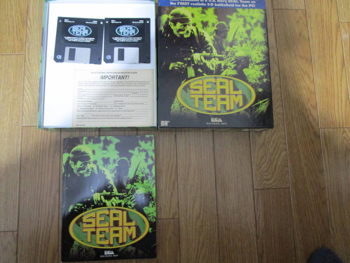 SEAL TEAM Electronic Arts 1993 IBMDOS BIGBOX 中古 3.5インチフロッピーディスク 同梱可拍卖