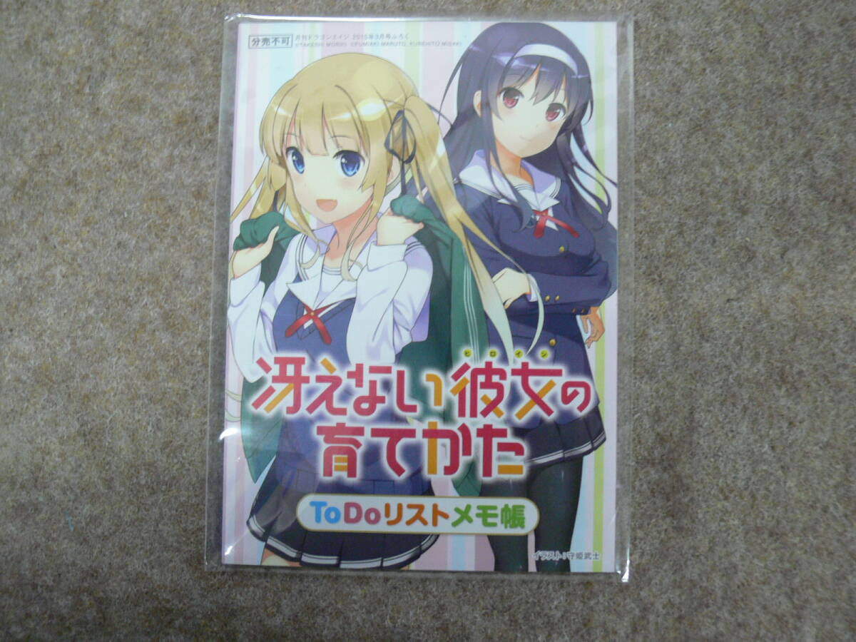 【未開封】「冴えない彼女の育てかた」 ToDoリストメモ帳 ドラゴンエイジ 2015年3月号付録拍卖