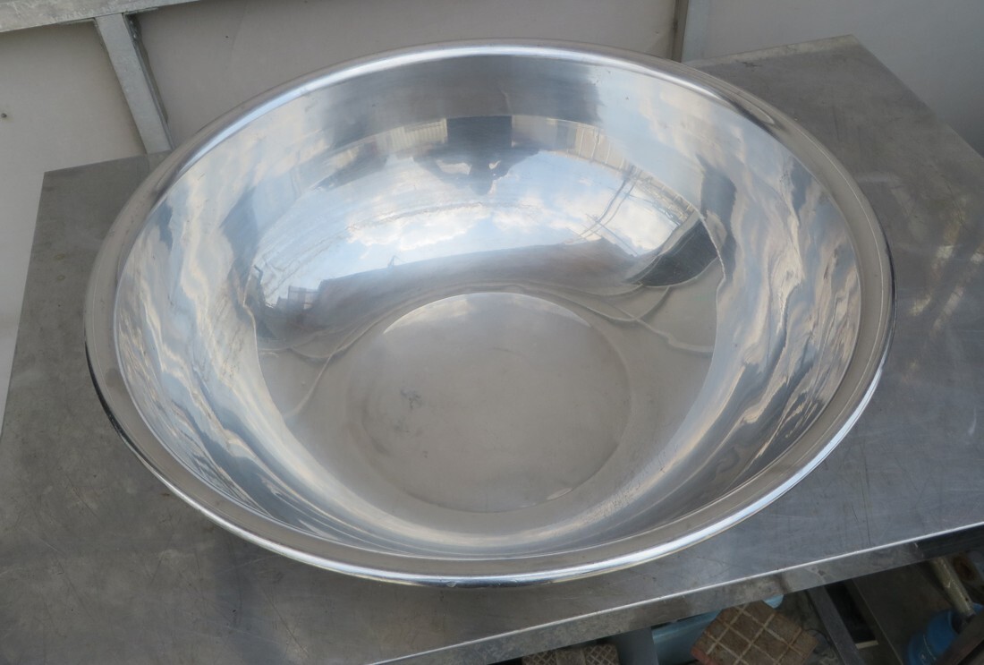 Z-3088■奈良発!厨房器具 ステンレスボール 直径約485mm 深さ約160mm 中古 現状渡し 拍卖