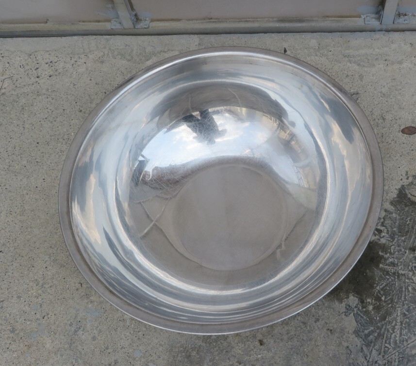 Z-3087■奈良発!厨房器具 ステンレスボール 直径約595mm 深さ約200mm 中古 現状渡し 拍卖