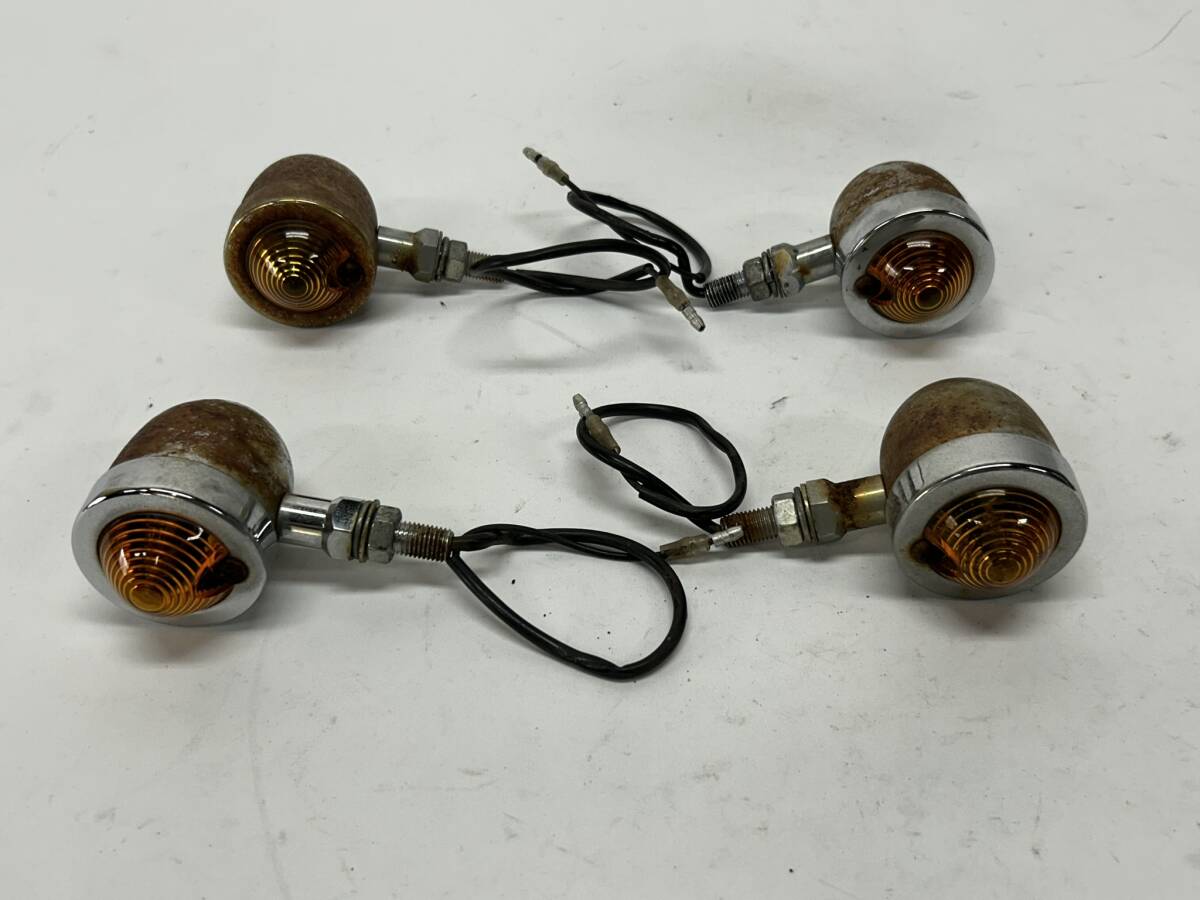 ◆ ヤマハ SR400 1JR ◆ 社外 ウィンカー 前後セット ◆検 H313E SR500 RH01J 1JN 2H6拍卖