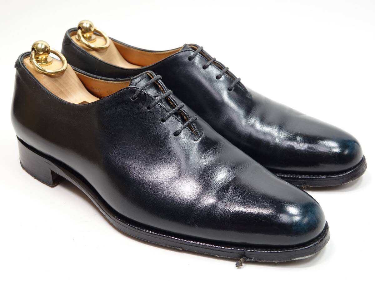 727 / 0607 中古 / 一部訳あり ギルドオブクラフツ ホールカット ブラック カーフ 5.5拍卖