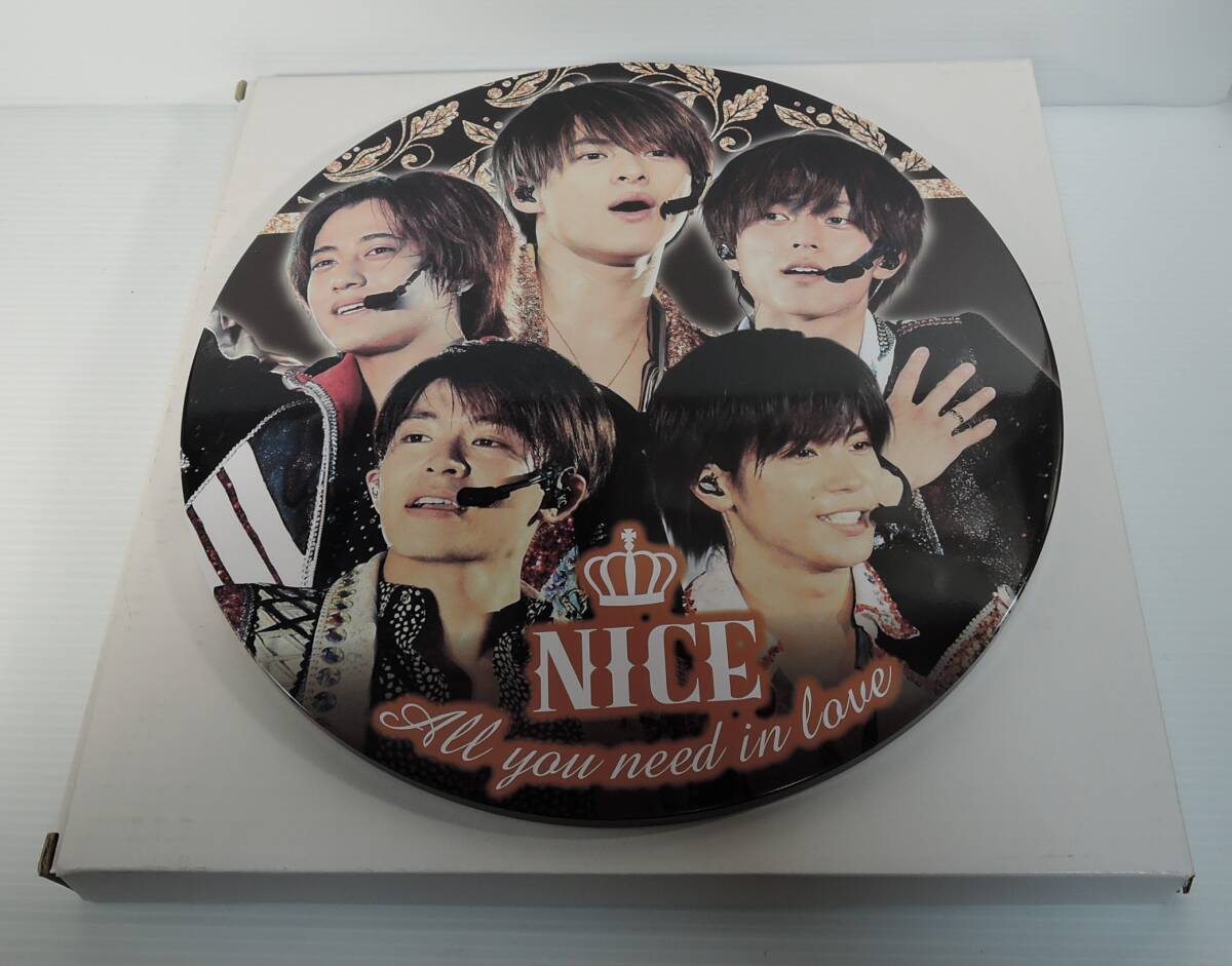 ☆Y00■King & Prince キンプリ 缶(直径250mm) スタンド/壁掛け■NICE All you need in love拍卖