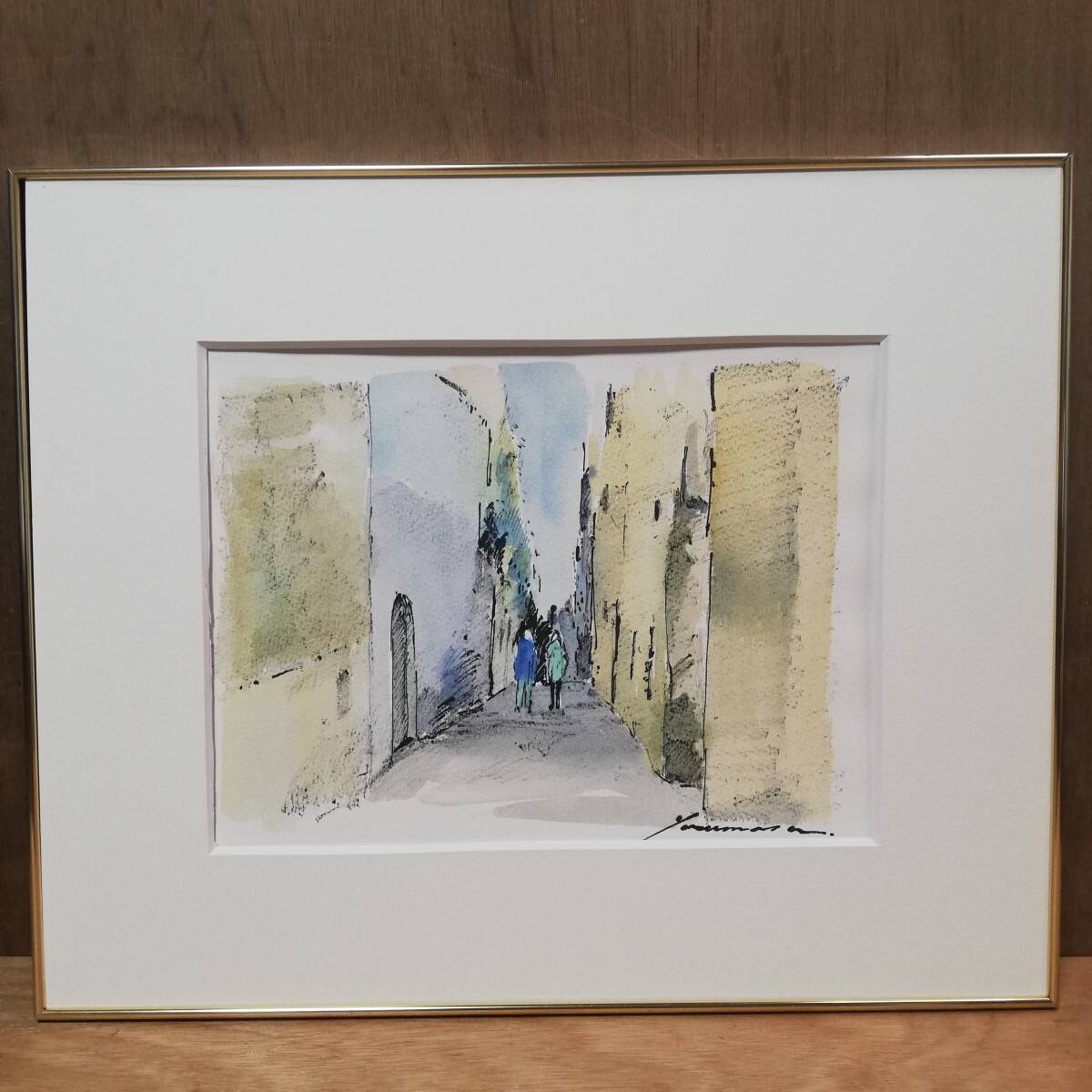 作者不明 2006年 チェニスのメディナ 水彩画 肉筆 サイン あり 拍卖