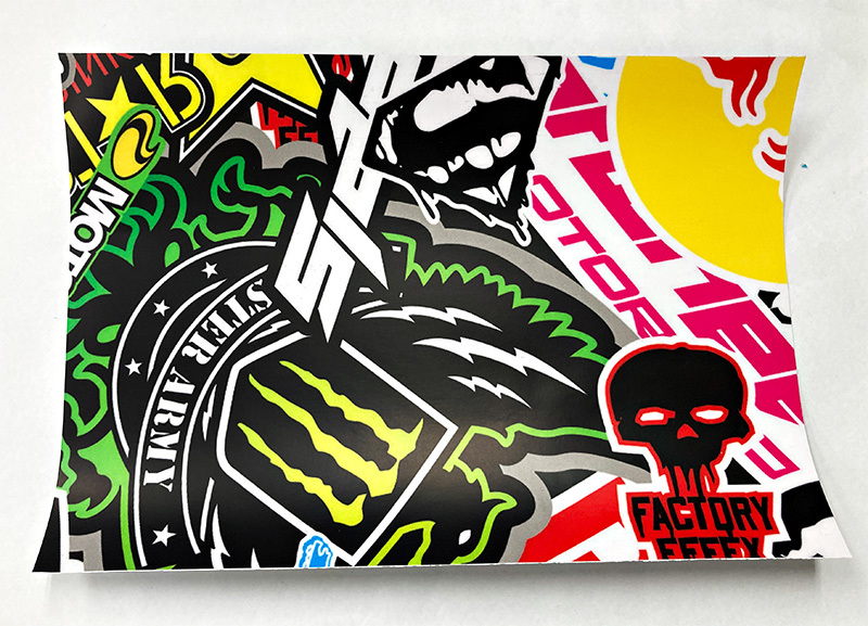 A4 カーラッピングシート ボムステッカー bomb JDM usdm エナドリ ロックスター monster ヘラフラ カスタム スカル 柄もの 26-30拍卖