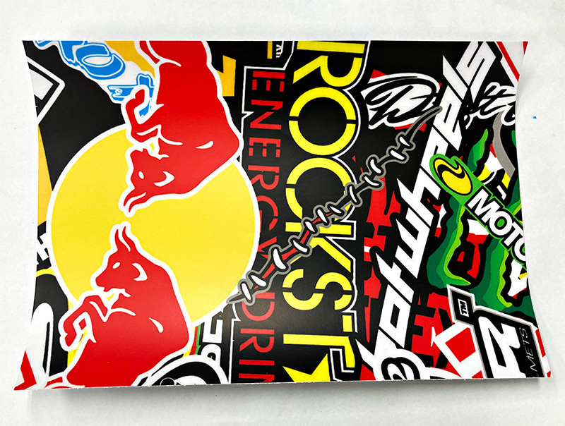 A4 カーラッピングシート ボムステッカー bomb JDM usdm エナドリ ロックスター monster ヘラフラ カスタム スカル 柄もの 26-25拍卖