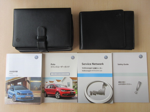 ★a6486★VW Polo フォルクスワーゲン ポロ 6R型 説明書 2016年11月発行/クイックユーザーガイド/ケース 他★拍卖