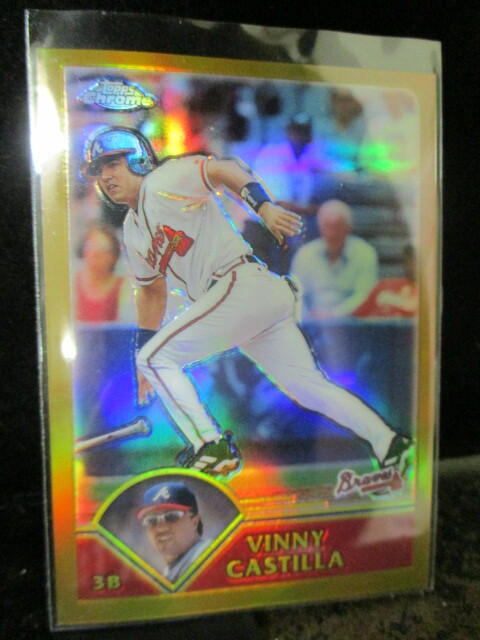 ◎野球カード ビニー・カスティーヤ  2003 Topps Chrome #404 Gold Refractor 210/449 即決!!拍卖