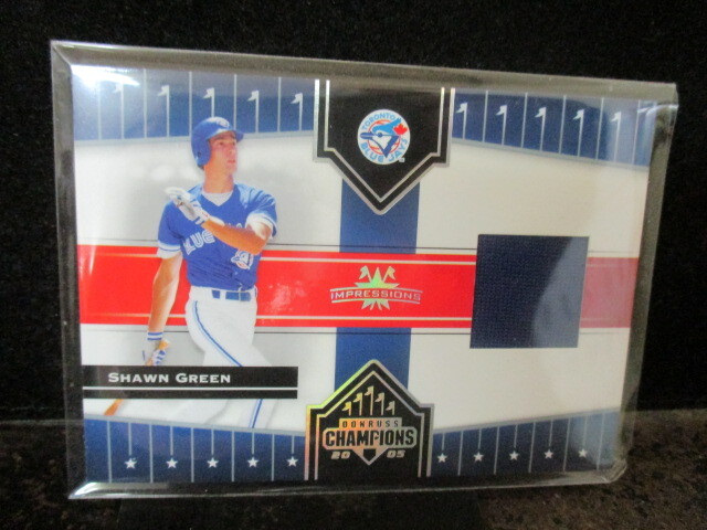 ◎野球カード  ショーン・グリーン   2005  Donruss Champions Impressions Material #220 Jersey 即決!!拍卖