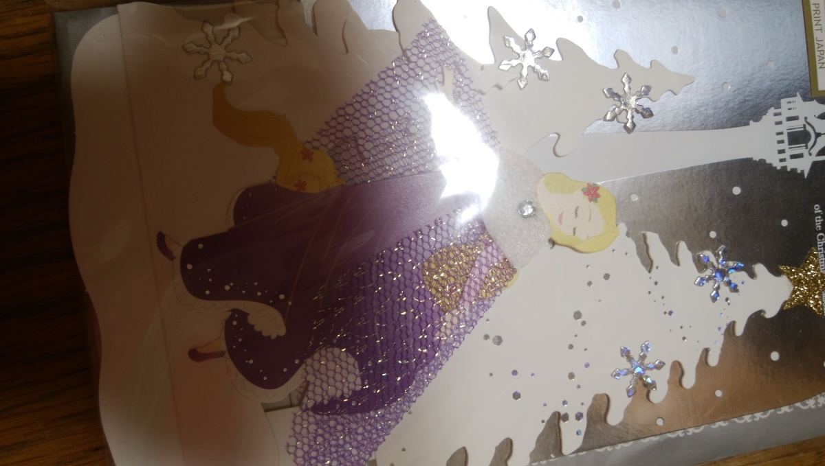 ディズニー ラプンツェル 新品 クリスマスカード 定価626円拍卖