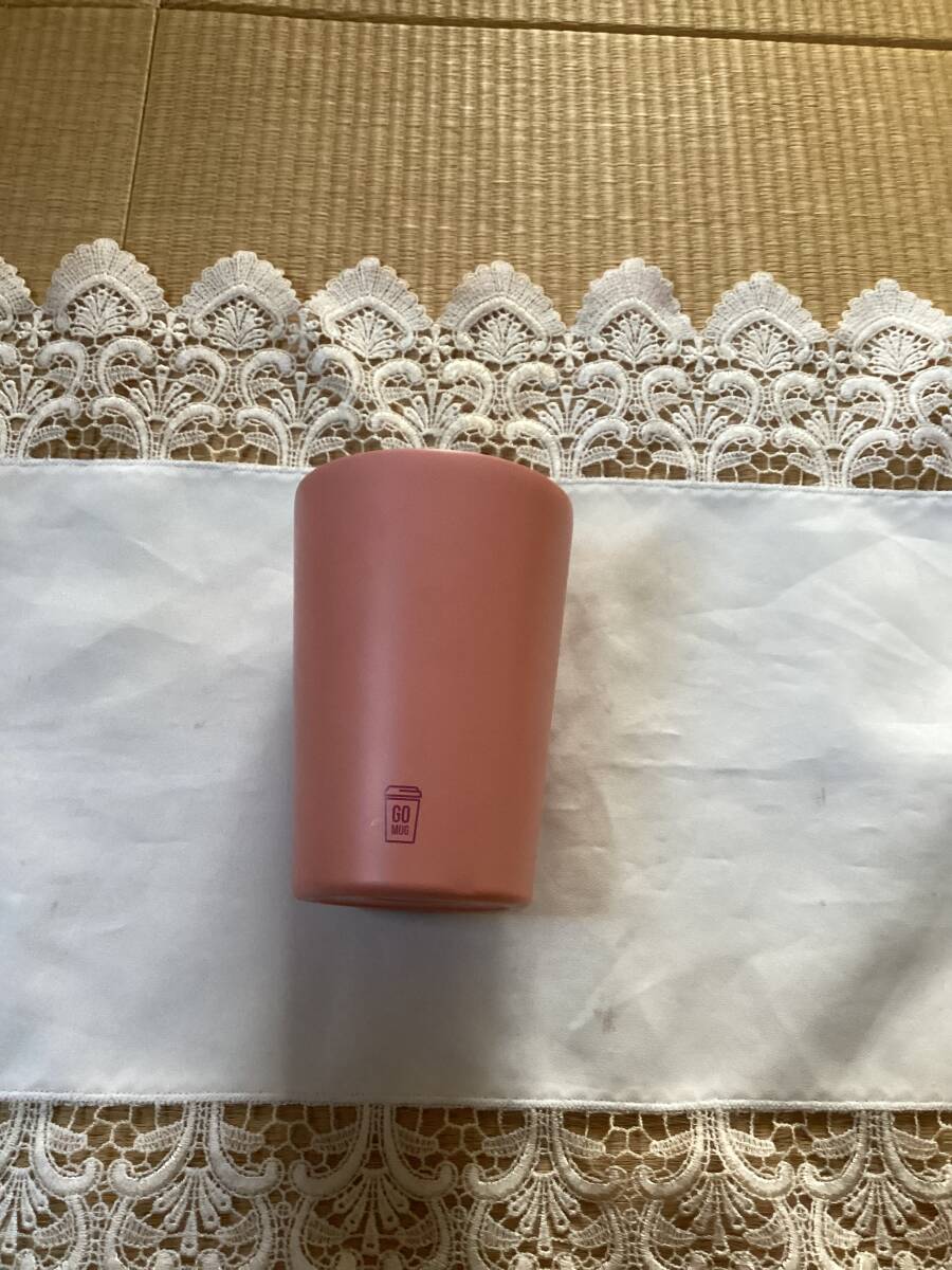 GO MUG タンブラー ピンク コーヒー ドリンクホルダー 保冷 少々難あり拍卖