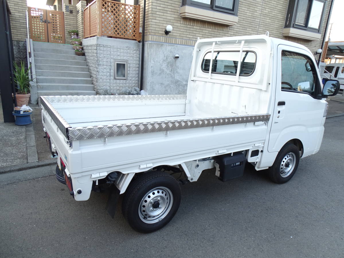 荷台高3cmアップ ハイゼット ピクシス サンバートラック S200 S210 S500 S510 アオリ あおり カバー ガード 硬化ステンレス 縞 シマ模様拍卖