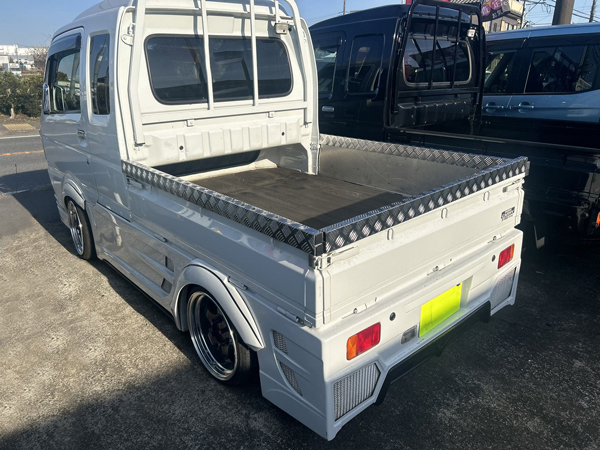 高さ3cm UP スズキスーパーキャリィ 軽トラック アオリ あおり 笠木 アッパーカバー ガード ステンレス サイド 縞模様 防錆キズ 容積アップ拍卖