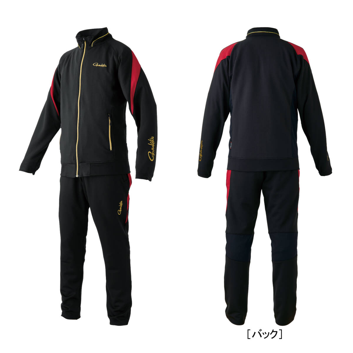 がまかつライトクールスウェットスーツ GM3733☆黒赤/Lサイズ拍卖