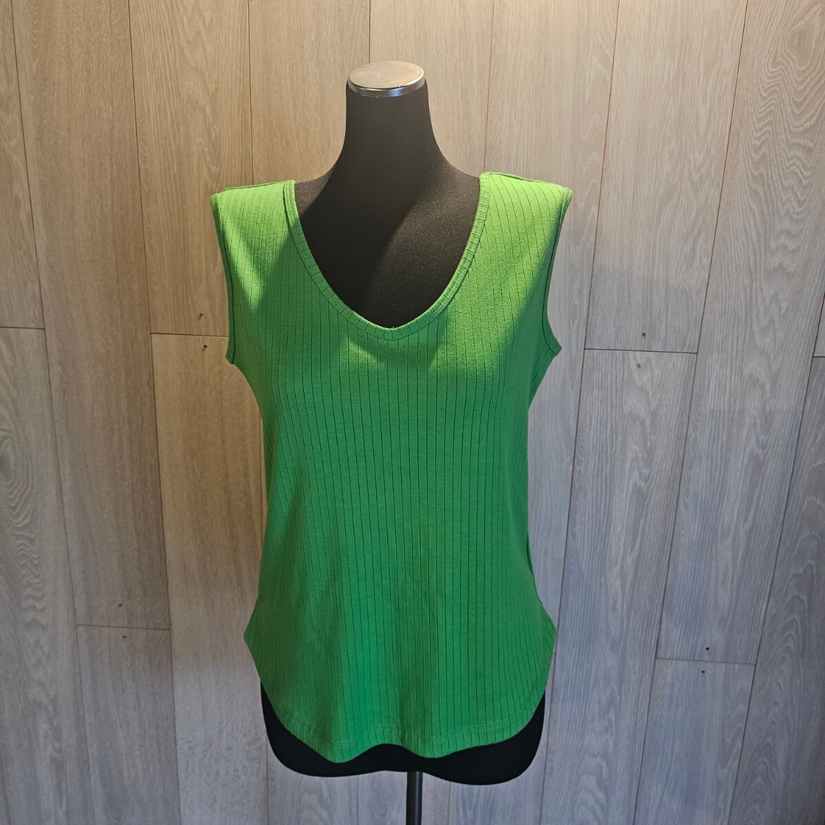 超美品 Give Re-Collection★ギブリコレクション タンクトップ 2way Vネック ラウンドネック QVC拍卖