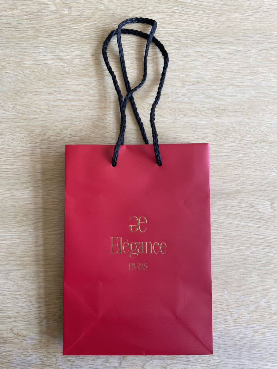 ★送料180円・即決あり★Elegance 紙袋 1枚/美品・目立った傷汚れなし/エレガンス・ショップ袋・ショッパー・ギフトに★拍卖